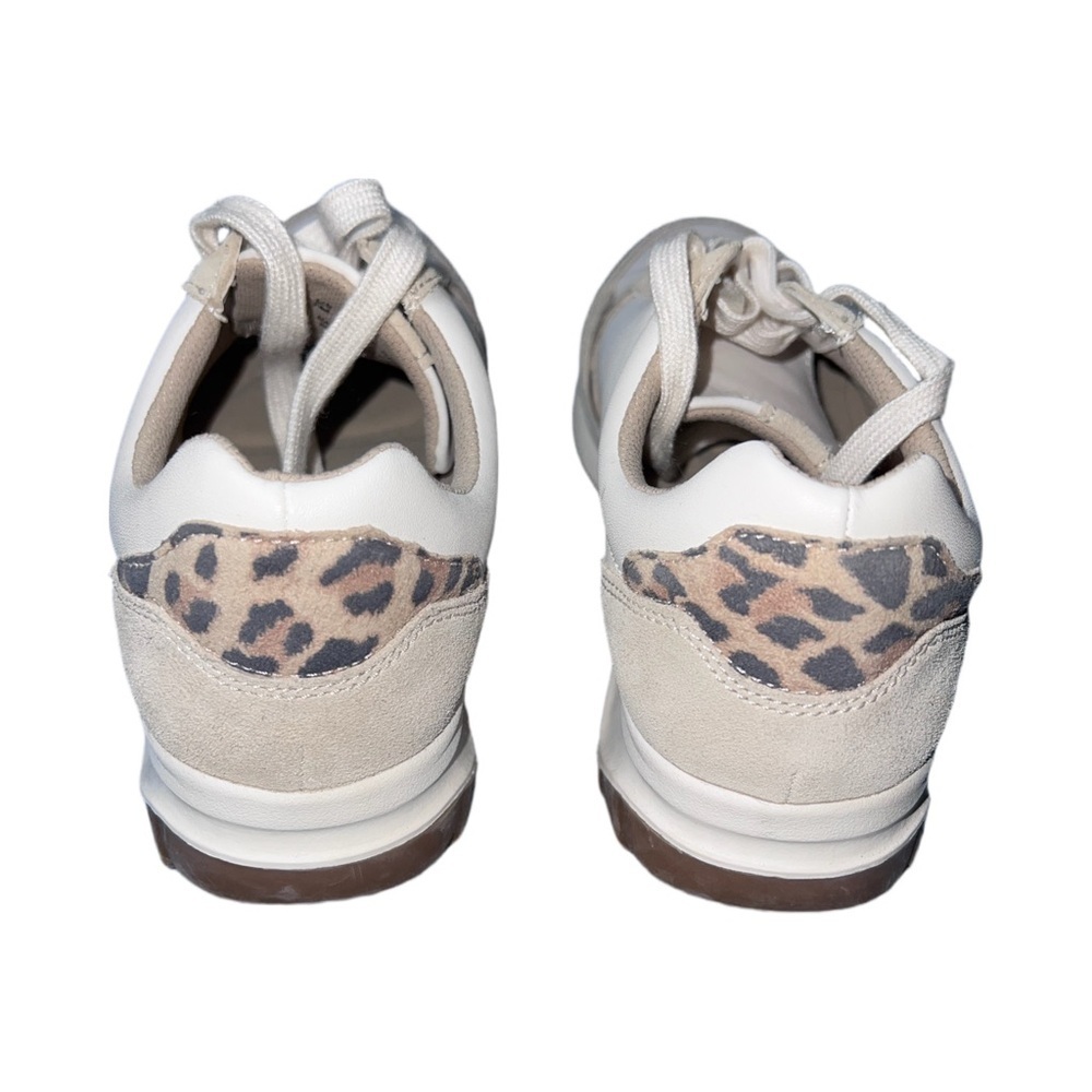 Naturalizer Women’s Sneakers White Beige Leopard Print Size 7 - Picture 4 of 9